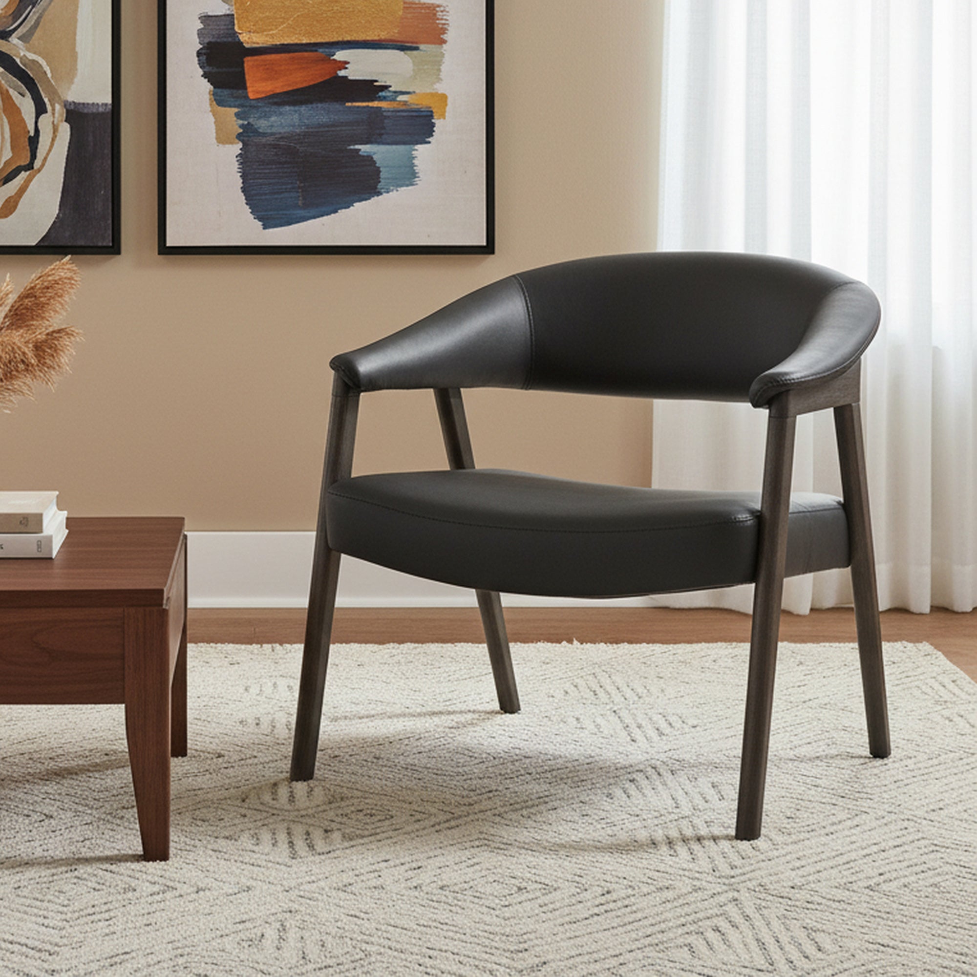 BEXLEY-ACCENT CHAIR-BLACK