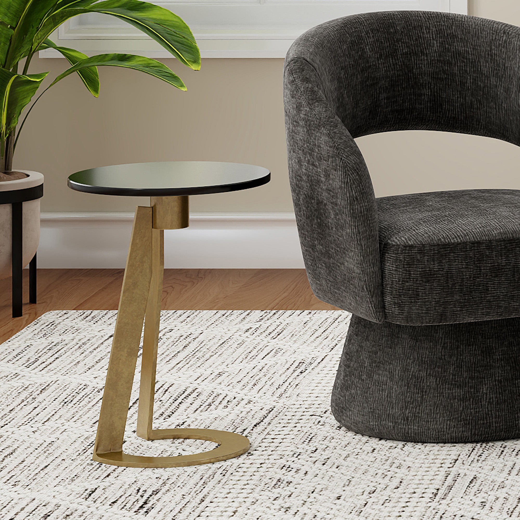 DEVAS-ACCENT TABLE-BLACK