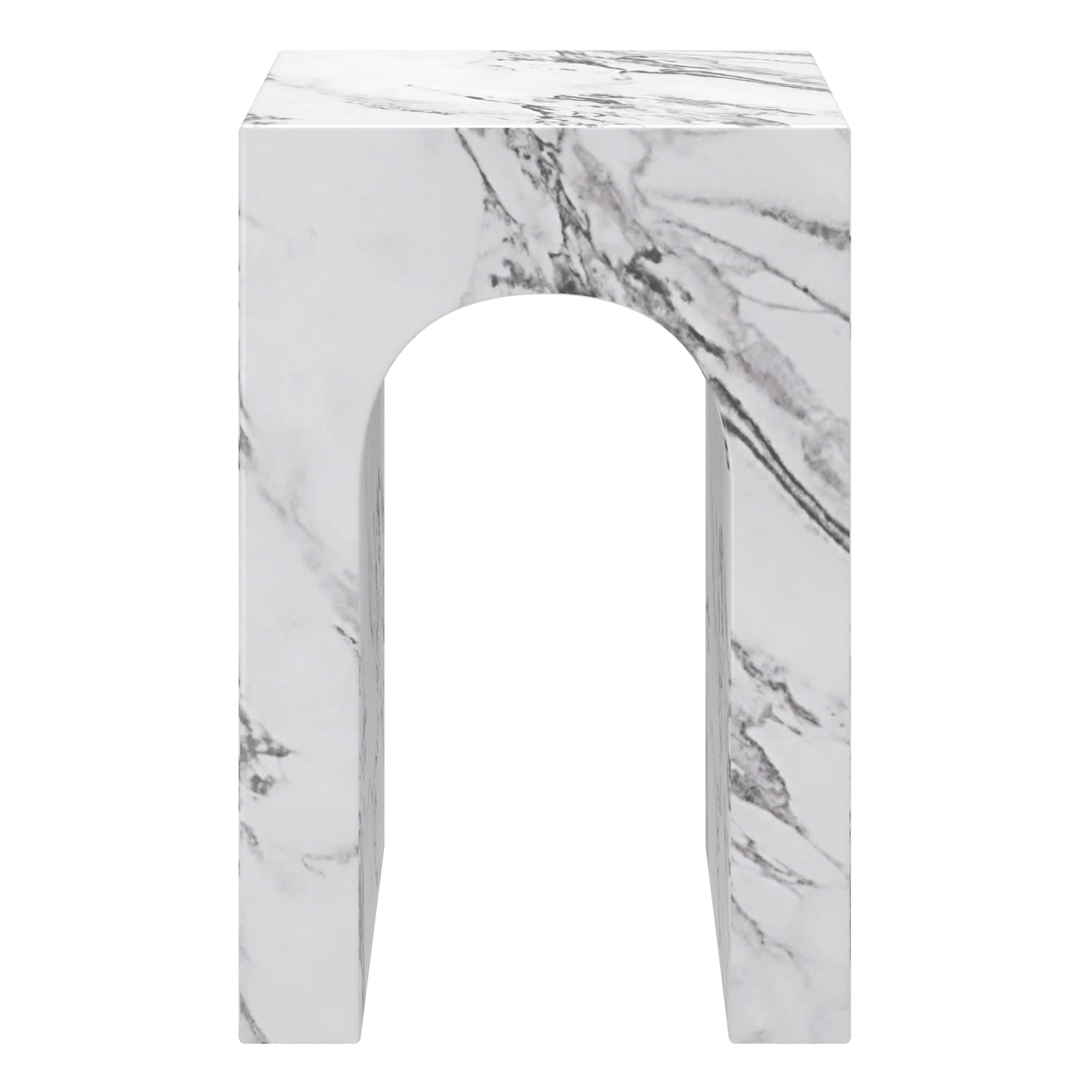 ATTICUS-ACCENT TABLE-BULGARI WHITE
