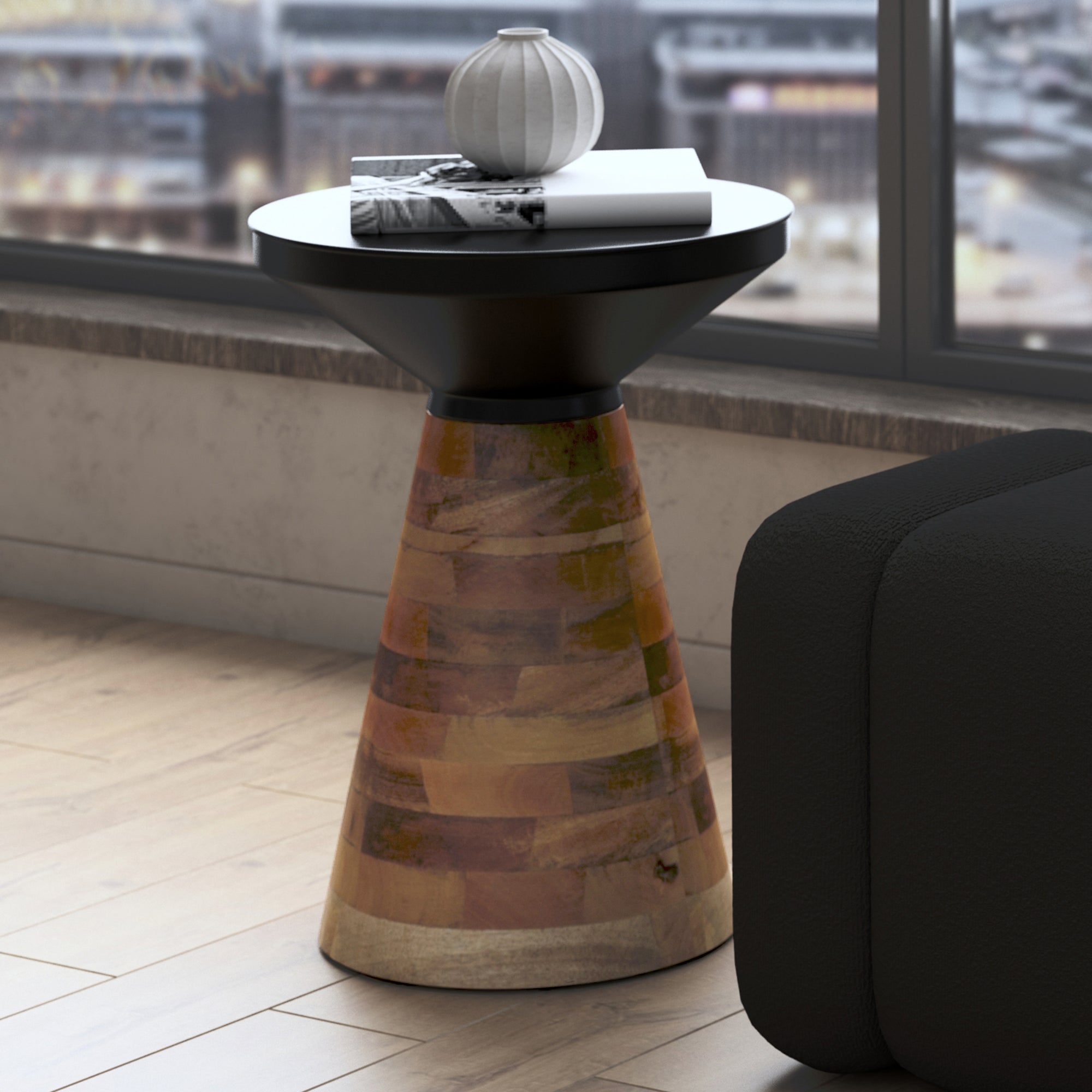 BODEN-ACCENT TABLE-BLACK