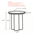 SEATON-ACCENT TABLE-WALNUT