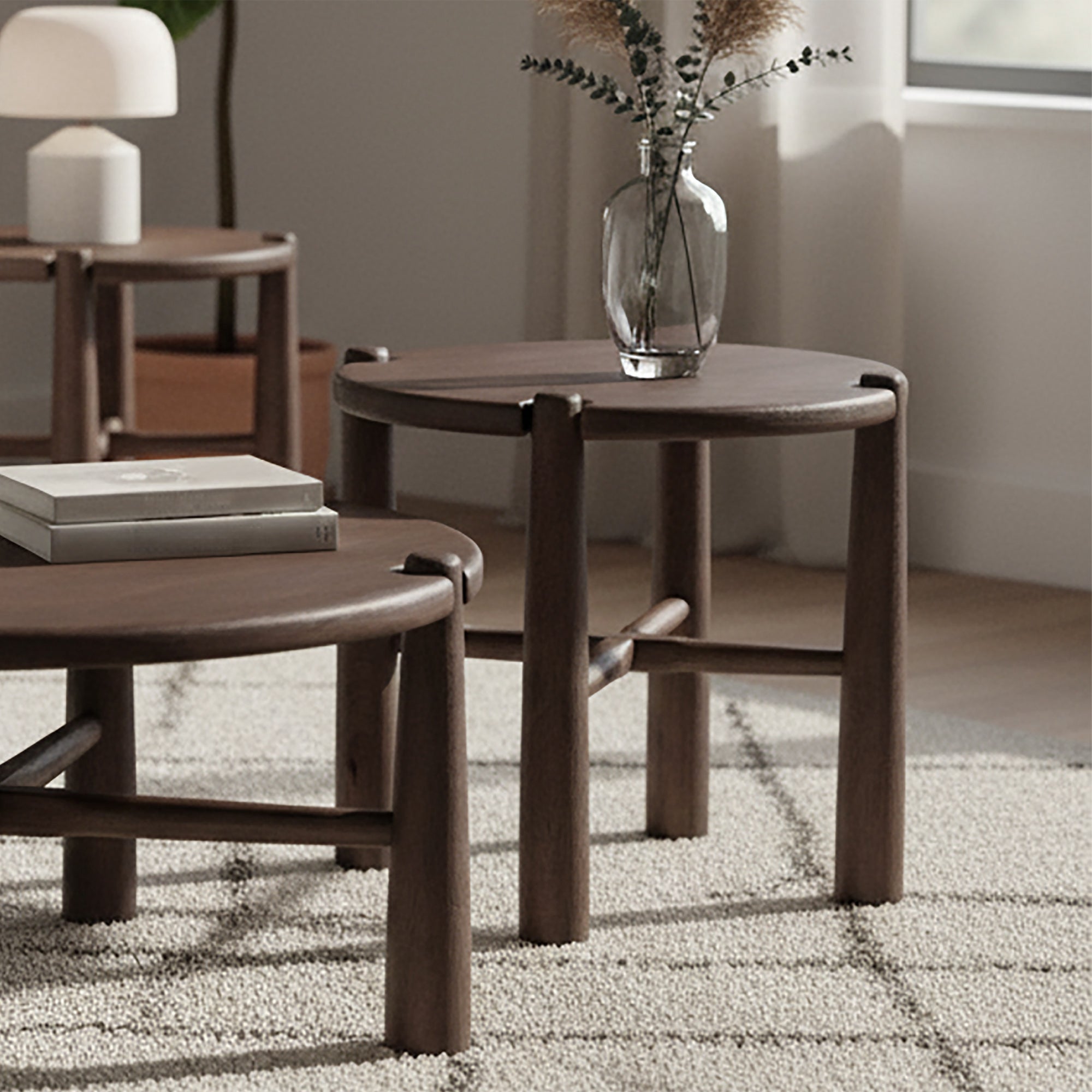 CARLYN-ACCENT TABLE-DARK WALNUT