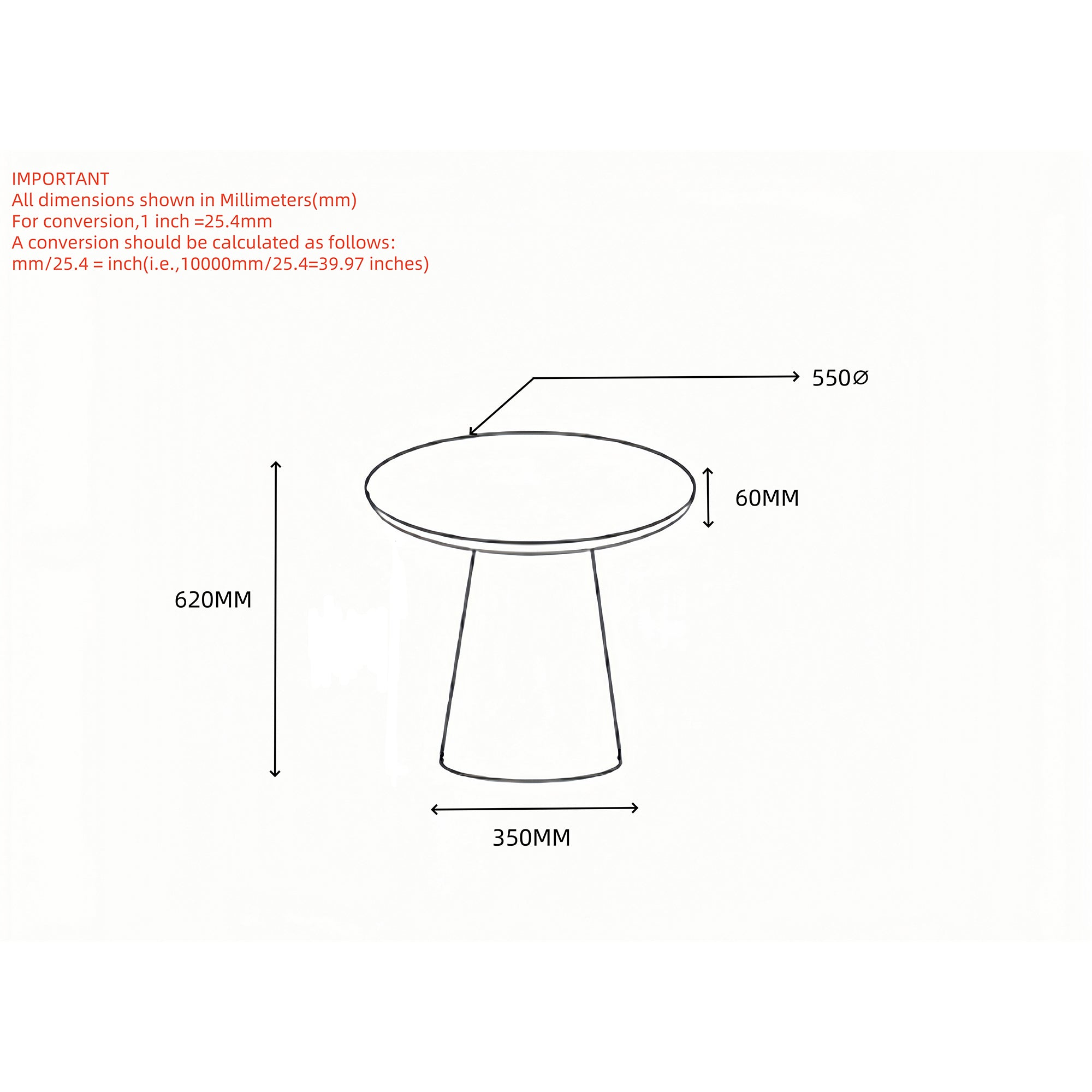 GALIO-ACCENT TABLE-WHITE