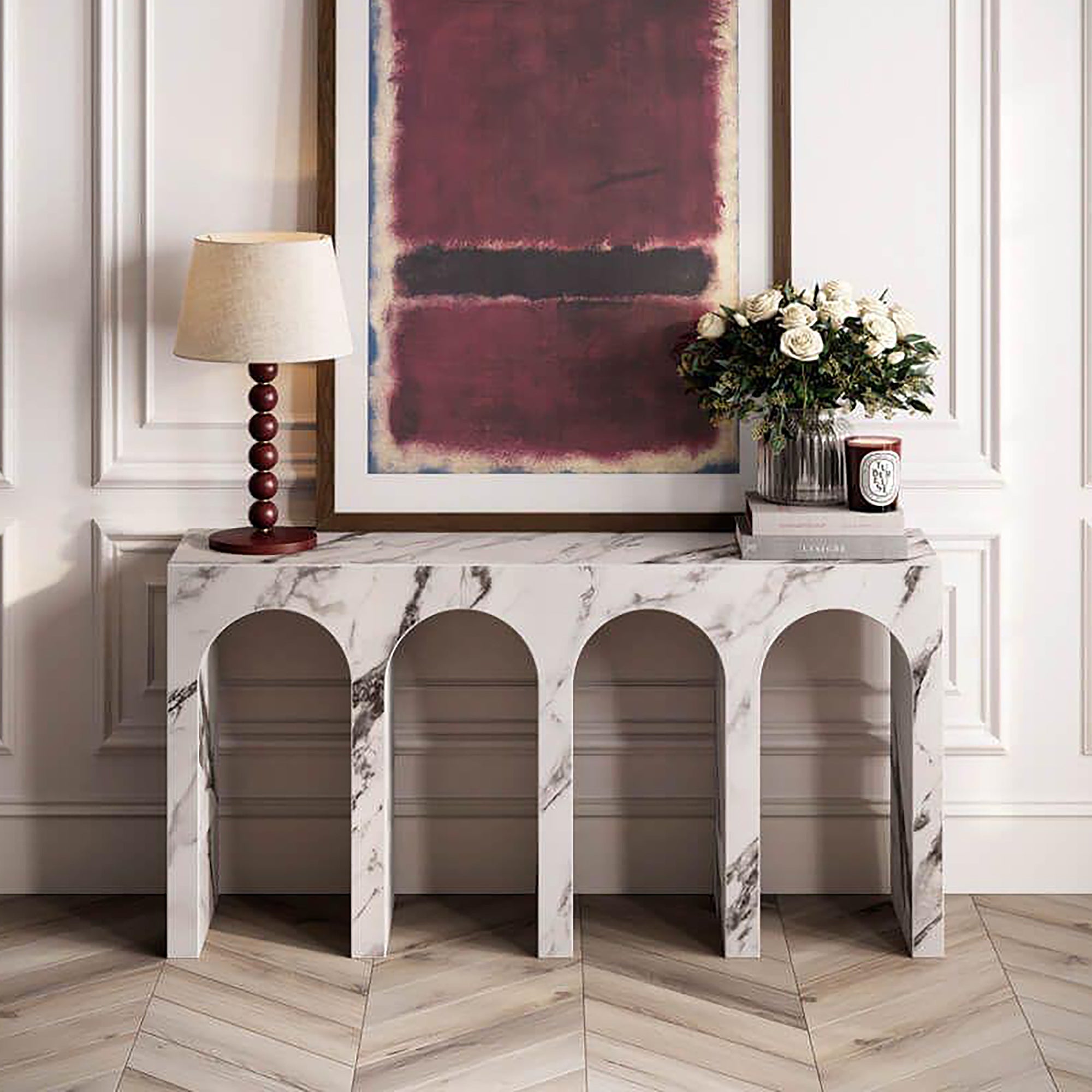 ATTICUS-CONSOLE-BULGARI WHITE