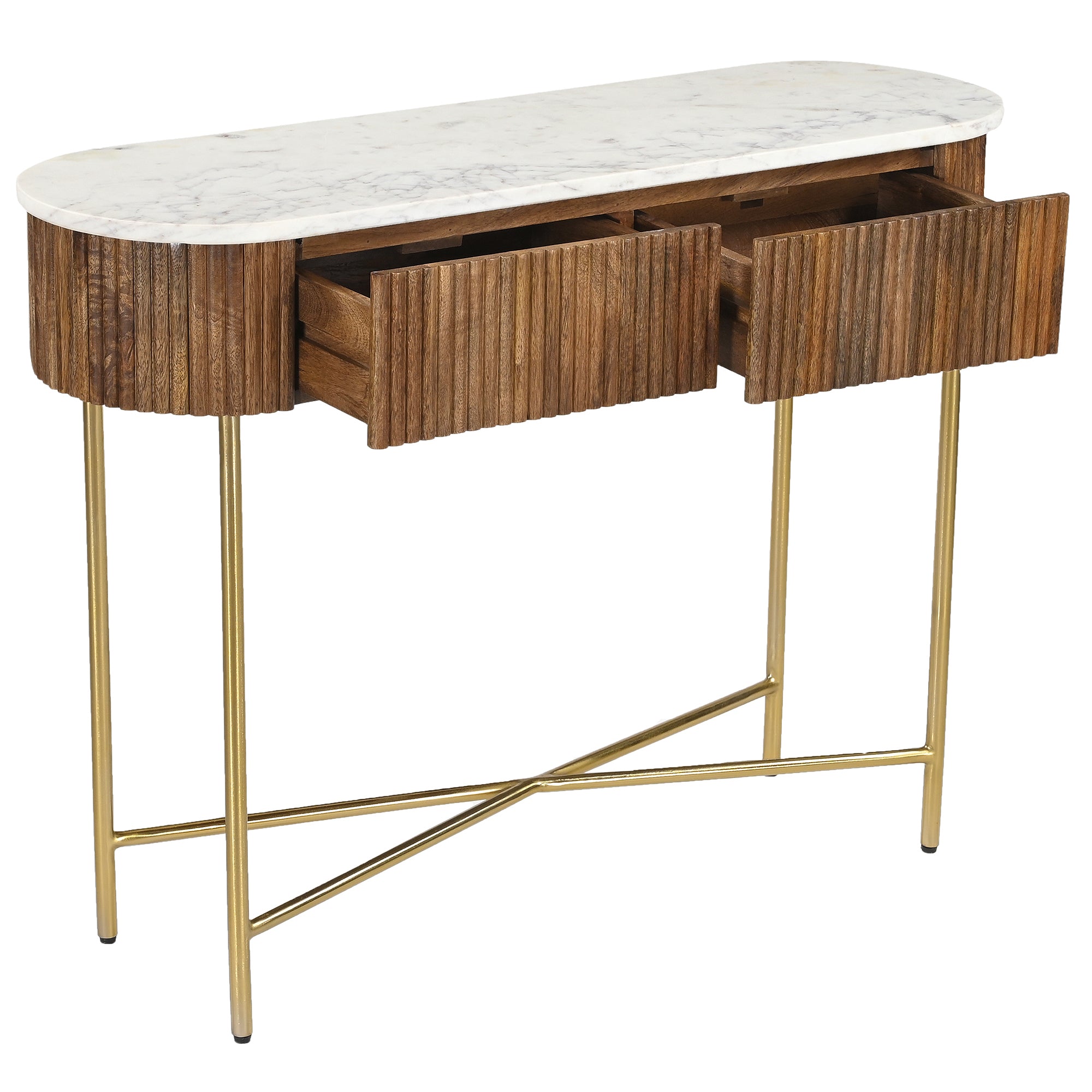 REYNA-CONSOLE TABLE-WALNUT