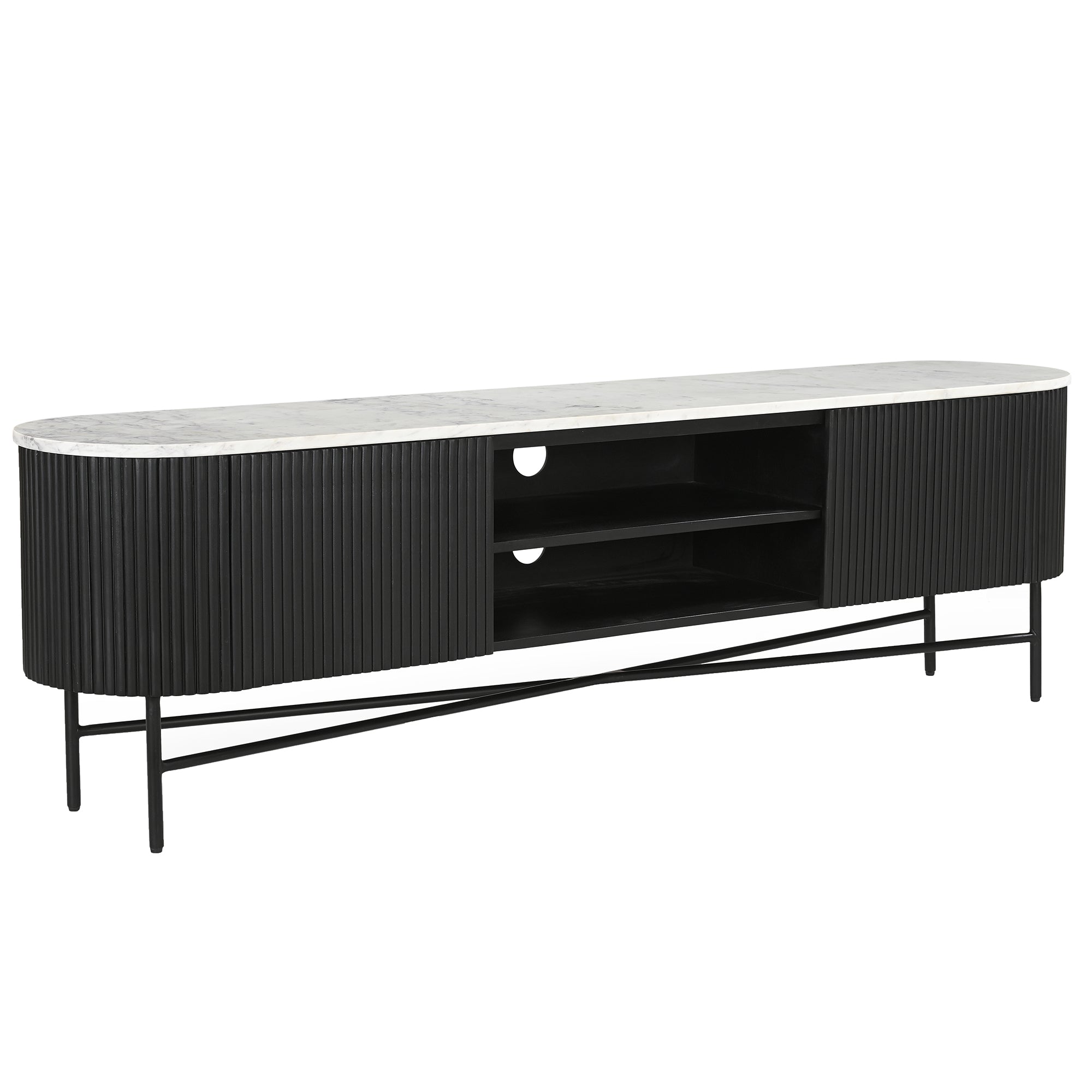 REYNA-MEDIA CABINET-BLACK