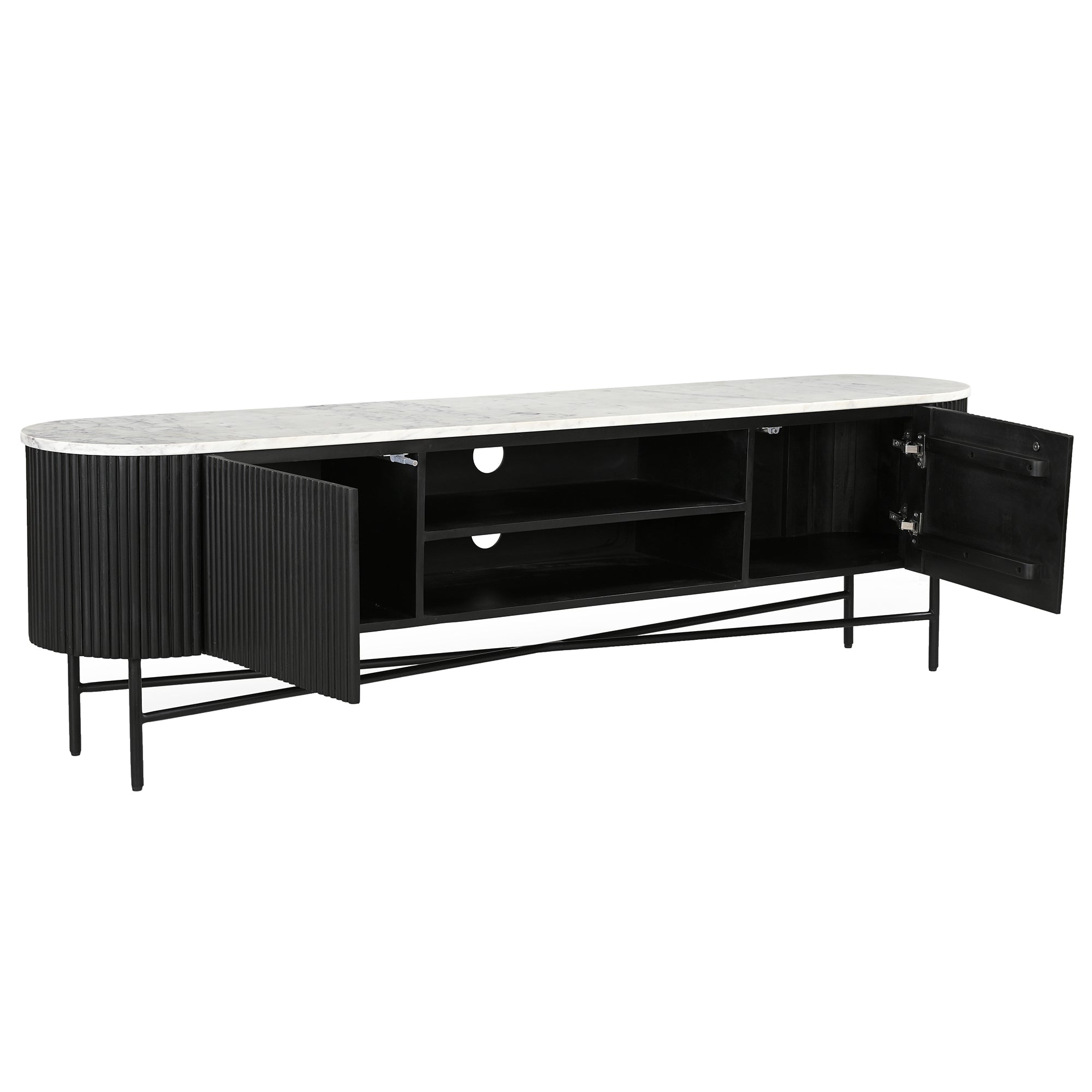 REYNA-MEDIA CABINET-BLACK