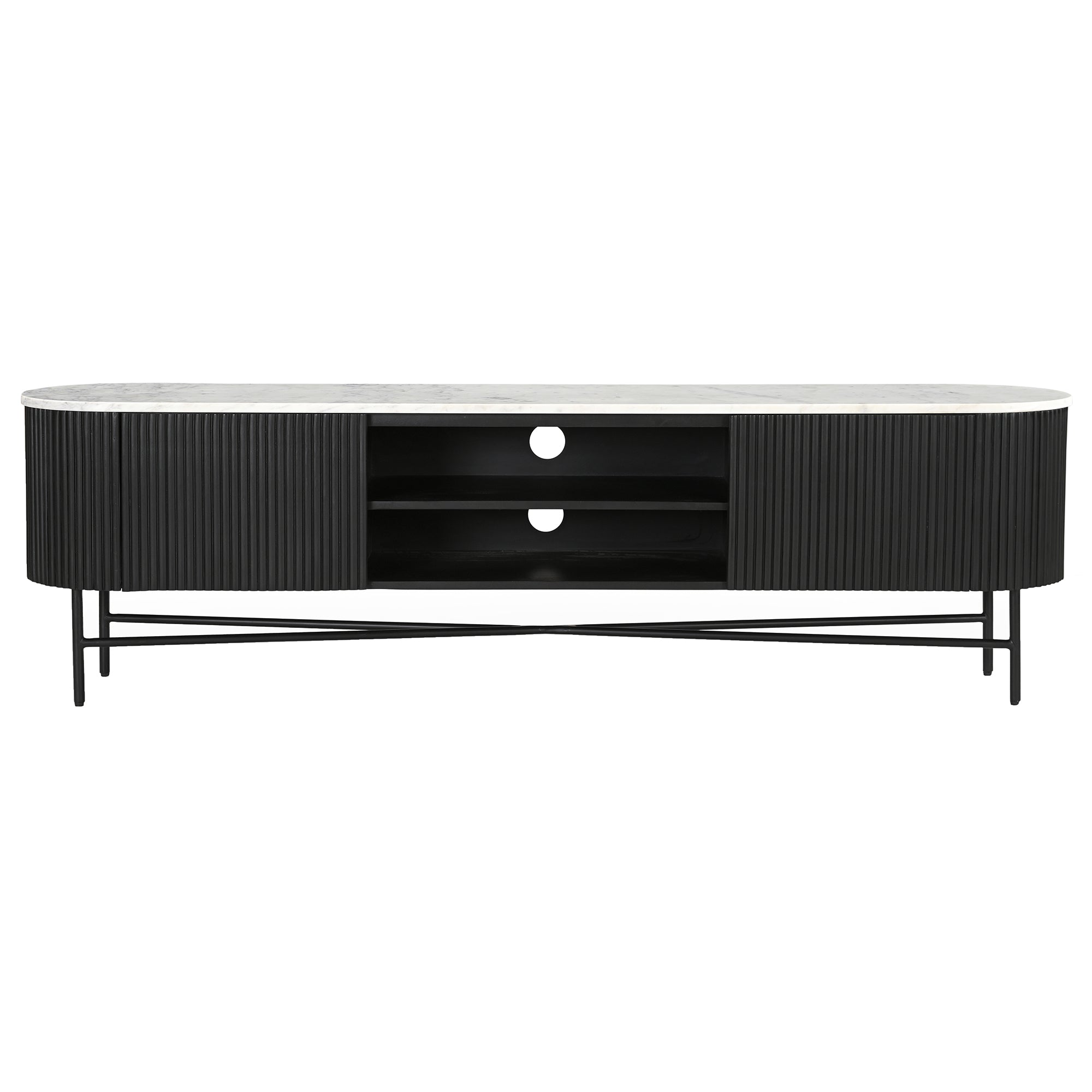 REYNA-MEDIA CABINET-BLACK