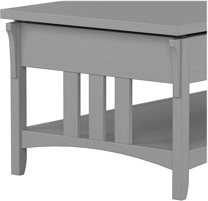 JL Lift Top Coffee Table, Grey, Lift Top, with Storage, 47.5" Wide