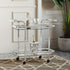 ZEDD-2-TIER BAR CART-CHROME