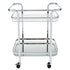 ZEDD-2-TIER BAR CART-CHROME