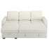 ALFONSO-R/L/H SECT W/BED+STOR,93.125"-BEIGE