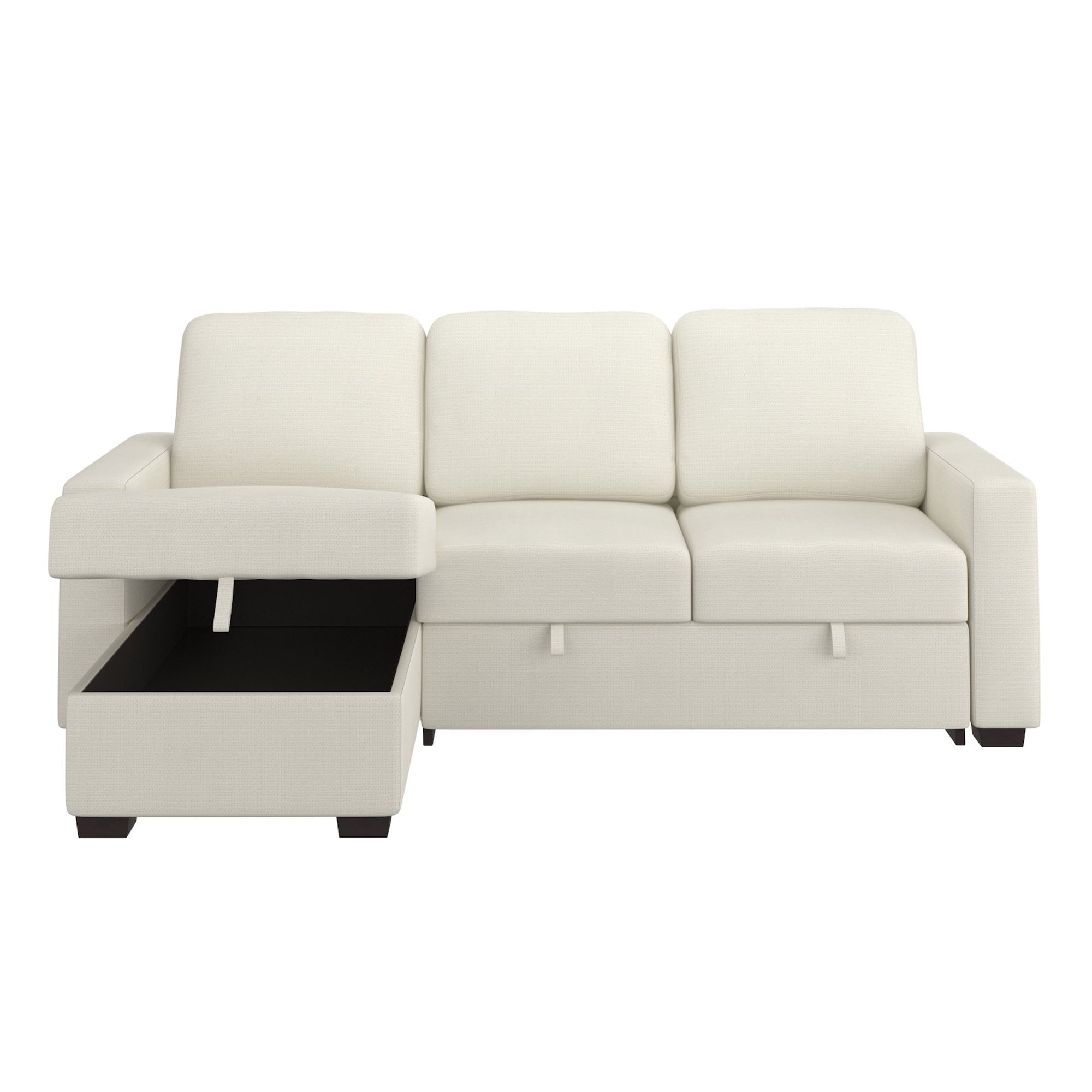 ALFONSO-R/L/H SECT W/BED+STOR,93.125"-BEIGE