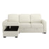 ALFONSO-R/L/H SECT W/BED+STOR,93.125"-BEIGE