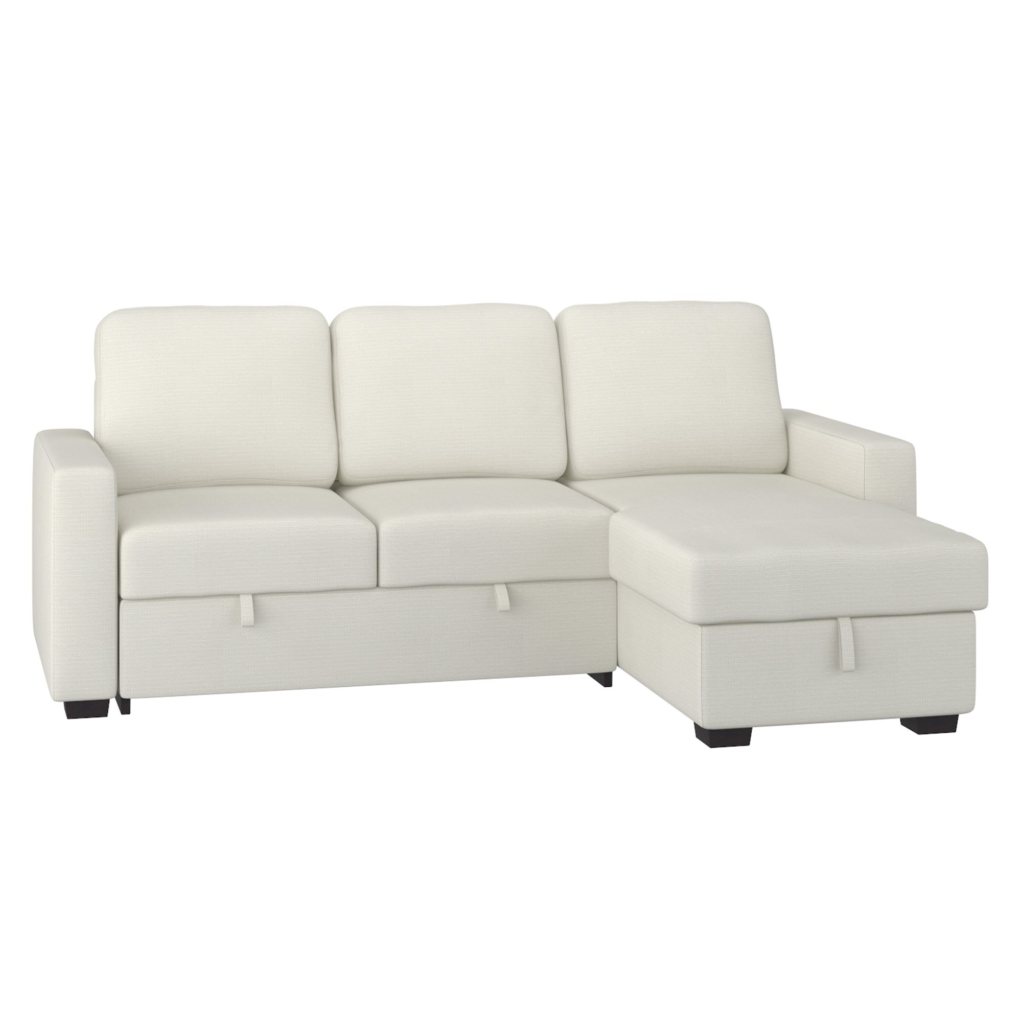 ALFONSO-R/L/H SECT W/BED+STOR,93.125"-BEIGE