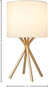 JL TL403 Lamp - Gold and White Table Lamp