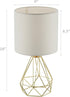 JL TL405 Lamp - Gold and White Table Lamp