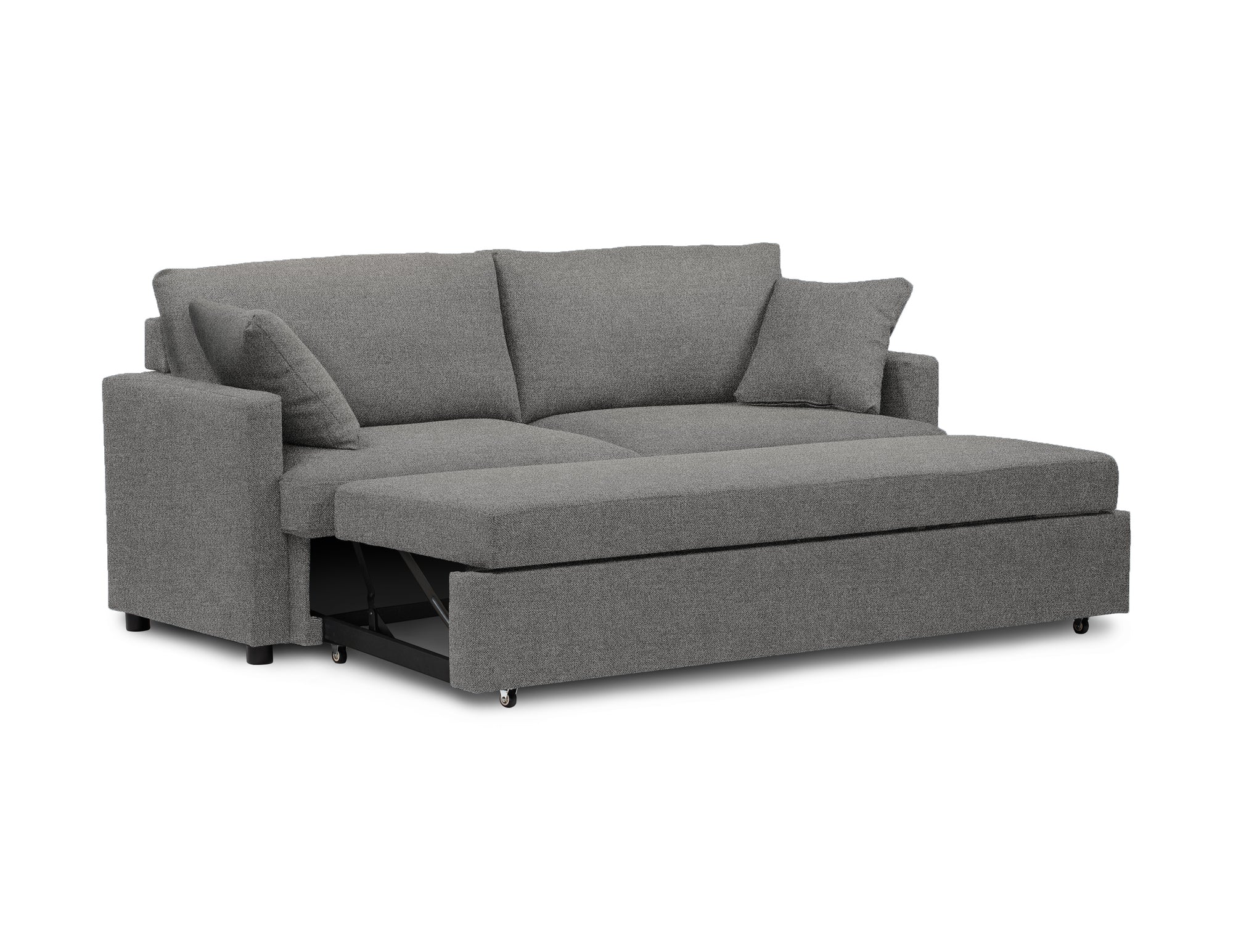 MN-108224C13    Sleeper Sofa, 78" Length, Convertible Sofa Bed, Light Grey Fabric, Contemporary, Modern