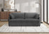MN-128224G18    Sleeper Sofa, 78" Length, Convertible Sofa Bed, Dark Grey Fabric, Contemporary, Modern