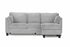 JACKSON Sectional Sofa, 87" Wide, Charcoal Grey, Fabric, Reversible, Left or Right Chaise