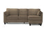 MN-158714D41    Sofa Lounger, Chaise Lounge, Upholstered, Light Brown Fabric