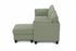 MN-IRMA 238714D77 Sectional Sofa, 87" Wide, Green, Corduroy Fabric, Vertical Tufting, Reversible