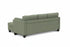 MN-IRMA 238714D77 Sectional Sofa, 87" Wide, Green, Corduroy Fabric, Vertical Tufting, Reversible