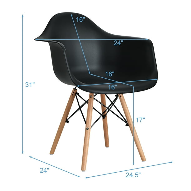 Chair Only - Black Eiffel Armchair - JL Eiffel B