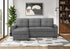 MN-T118A14L13    Sleeper Sofa, 90" Length, Convertible Sofa Bed, Storage Chaise, Dark Grey Fabric, Transitional