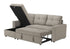 MN-T118A14L31    Sleeper Sofa, 90" Length, Convertible Sofa Bed, Storage Chaise, Light Brown Fabric, Transitional