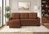 MN-T118A14L44    Sleeper Sofa, 90" Length, Convertible Sofa Bed, Storage Chaise, Rust Fabric, Contemporary, Modern