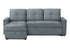 MN-T11A8A14L83    Sleeper Sofa, 90" Length, Convertible Sofa Bed, Storage Chaise, Light Blue Fabric, Transitional