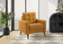 MN-278J11L68    Chair, 31" Wide, Upholstered, Accent Chair, Orange Fabric, Mid Century