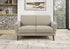 MN-458J22L31    Love Seat, 58" L, Upholstered, Living Room, Light Brown Fabric, Walnut Wood Legs, Mid Century, Modern