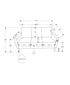 MN-478J23A08    Sofa, 77"l, Upholstered, Solid Wood Legs, Brown Leather-look, Contemporary, Modern