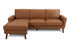 MN-498J24710    Sofa Lounger, 86" Wide, Upholstered, Walnut Solid Wood Legs, Mid Century
