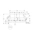 MN-578J33L19    Sofa, 75"l, Upholstered, Metal Legs, Black Fabric, Contemporary, Modern