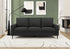 MN-578J33L19    Sofa, 75"l, Upholstered, Metal Legs, Black Fabric, Contemporary, Modern