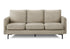 MN-T658K13C04    Sofa, 76"l, Upholstered, Metal Legs, Beige Fabric, Black Metal Legs, Contemporary, Modern