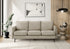 MN-T658K13C04    Sofa, 76"l, Upholstered, Metal Legs, Beige Fabric, Black Metal Legs, Contemporary, Modern