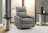 MN-728M11019    Reclining Chair, Small, Upholstered, Manual Rocker, Dark Grey Fabric, Contemporary