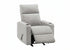 MN-738M11031    Reclining Chair, Swivel, Upholstered, Manual Rocker, Light Grey Fabric, Contemporary