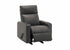 MN-748M11070    Reclining Chair, Small, Upholstered, Manual Rocker, Grey Leather-look, Contemporary, Modern