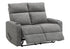 MN-758M12019    Reclining Love Seat, 50" Wide, 2 Seater, Upholstered, Small, Dark Grey Fabric, Contemporary
