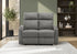 MN-758M12019    Reclining Love Seat, 50" Wide, 2 Seater, Upholstered, Small, Dark Grey Fabric, Contemporary