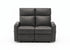 MN-778M12070    Reclining Love Seat, 50" Wide, 2 Seater, Upholstered, Small, Manual Recliner, Grey Leather-look, Contemporary, Modern