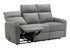 MN-788M13019    Reclining Sofa, 70" Wide, 3 Seater, Small, Manual Recliner, Dark Grey Fabric, Contemporary