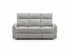 MN-798M13031    Reclining Sofa, 70" Wide, 3 Seater, Small, Manual Recliner, Light Grey Fabric, Contemporary
