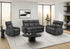 MN-808M13070    Reclining Sofa, 70" Wide, 3 Seater, Small, Manual Recliner, Grey Leather-look, Contemporary, Modern