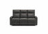MN-808M13070    Reclining Sofa, 70" Wide, 3 Seater, Small, Manual Recliner, Grey Leather-look, Contemporary, Modern